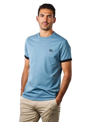 Fred Perry Ringer T-Shirt ash blue 