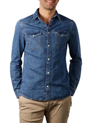 Tommy Jeans Western Denim Shirt mid indigo 