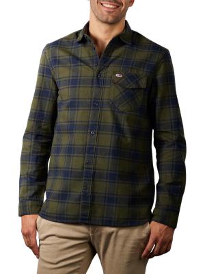 Tommy Jeans  Flannel Shirt Plaid dark olive check 