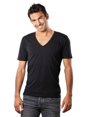 Drykorn Quentin T-Shirt V-Neck Black 