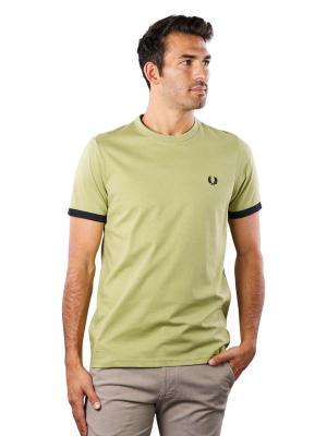 Fred Perry Crew Neck T-Shirt Short Sleeve Sage Green 