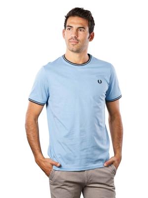 Fred Perry Crew Neck T-Shirt Short Sleeve Sky 