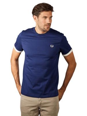 Fred Perry Ringer Shirt Short Sleeve French Navy 
