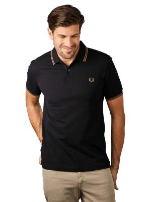 Fred Perry Twin Tipped Polo Short Sleeve Black