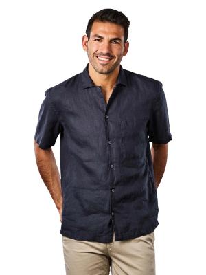 Marc O‘Polo Camp Collar Shirt Linen Style Dark Navy 