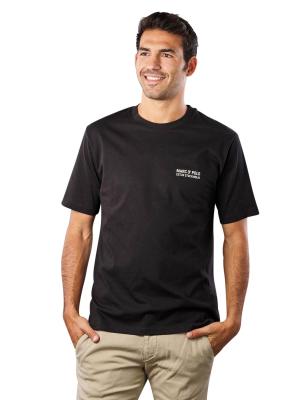 Marc O‘Polo Short Sleeve T-Shirt Logo Print Black 