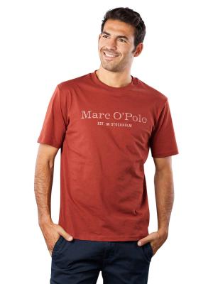 Marc O‘Polo Short Sleeve T-Shirt Logo Print Rustic Brick 