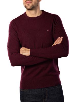 Tommy Hilfiger Extrafine Soft Wool Sweater deep burgundy 