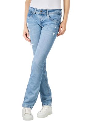 Pepe Jeans Saturn Straight Fit Destroyed Bright Blue Wiser 