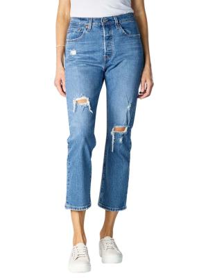 Levi‘s 501 Cropped Jeans Straight Fit charsleten ends 