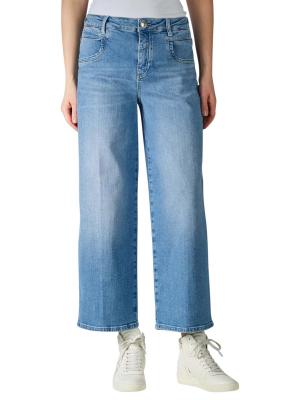 Mos Mosh Callie Belle Jeans Wide Leg Light Blue 