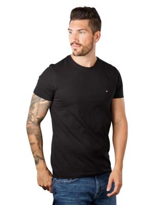 Tommy Hilfiger Crew Neck T-Shirt Slim Fit Black 