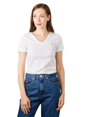Tommy Jeans Skinny Stretch T-Shirt V-Neck White 