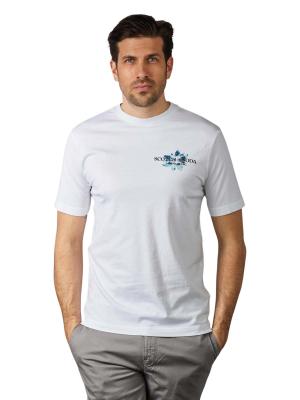 Scotch & Soda Graphic Jersey T-Shirt Crew Neck White 