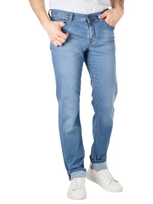 Alberto Super Stretch Light Tencel Pipe Jeans Slim Fit Turqu 
