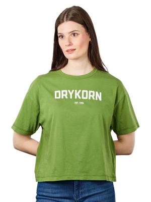 Drykorn Round Neck Lunie T-Shirt Printed Green 