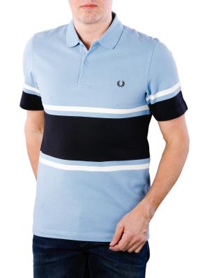 Fred Perry Bold Finde Stripe Piqué Shirt sky