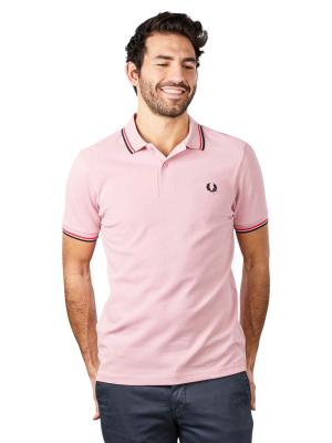Fred Perry Twin Tipped Polo Short Sleeve Chalky Pink/Red/Bla 