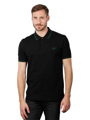 Fred Perry Twin Tipped Polo Short Sleeve Black/Ivy 