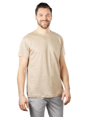 Gant Linen T-Shirt Regular Fit Concrete Beige