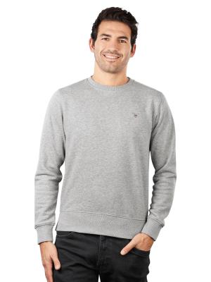 Gant Original Sweater Crew Neck grey melange 