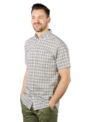 Gant Poplin Micro Check Shirt Short Sleeve Lemonade Yello 