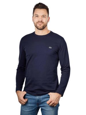 Lacoste Long Sleeve T-Shirt Crew Neck Dark Blue 