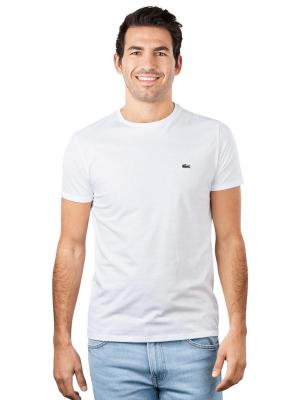 Lacoste Pima Cotten T-Shirt Crew Neck White 
