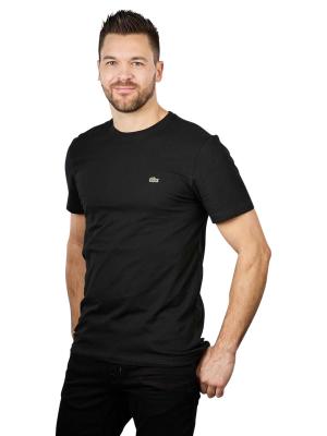 Lacoste Short Sleeve T-Shirt Crew Neck Black 