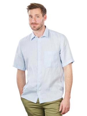 Marc O‘Polo Leinen Shirt Short Sleeve Airblue 