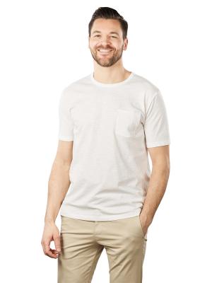 Marc O‘Polo Logo Print T-Shirt Chest Pocket White Cotton 