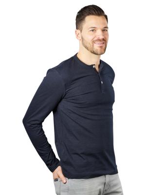 Marc O‘Polo Long Sleeve T-Shirt Henley Dark Navy 