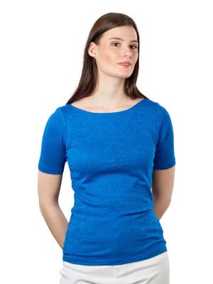 Marc O‘Polo Short Sleeve T-Shirt Boat Neck Vibrant Blue 