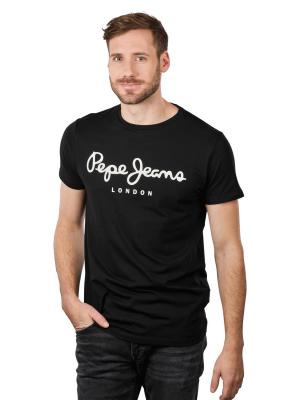 Pepe Jeans Original Stretch T-Shirt Short Sleeve Black 
