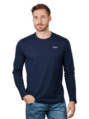 Pepe Jeans Original Basic T-Shirt Long Sleeve Navy 