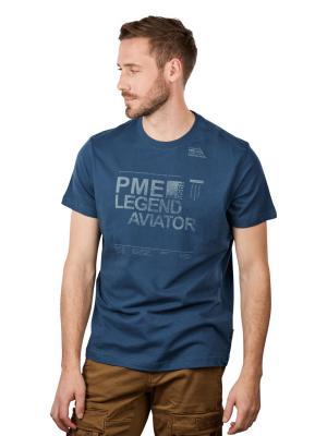 PME Legend Single Jersey T-Shirt Short Sleeve Dark Denim