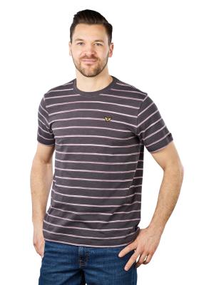 PME Legend Space T-Shirt Striped Jersey Asphalt 