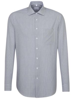 Seidensticker Shirt Regular Kent non iron checked blue