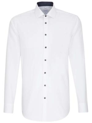 Seidensticker Hemd Shaped Fit Business Kent Patch12 white 