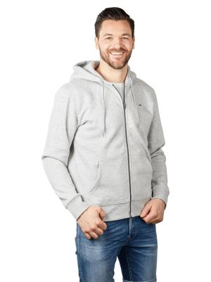 Tommy Jeans Regular Fleece Zip Hoodie Heather Grey 