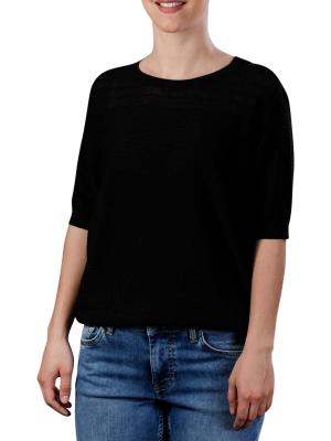 Yaya Sweater With Short Sleeves black 