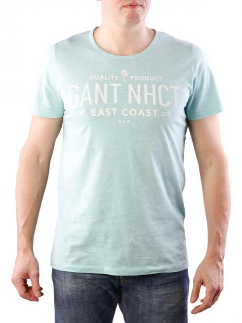 Gant O2 East Coast SS T-Shirt opal green melange 