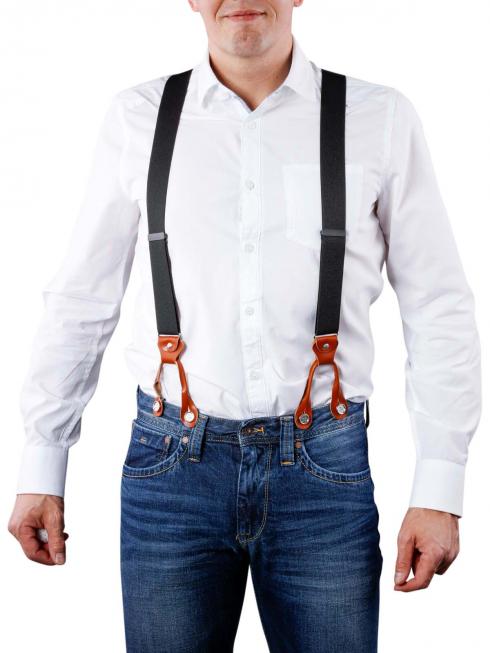 Henry Suspenders black/cognac by BASIC BELTS 