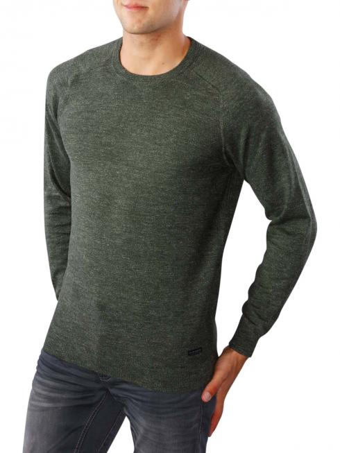 Lee Textured Crew Knit forest green 