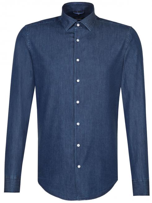 Seidensticker Shirt Shaped Fit Light Kent denim blue 19 