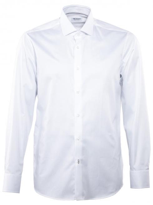 THE BASICS Shirt Modern Fit Hai easy care white 