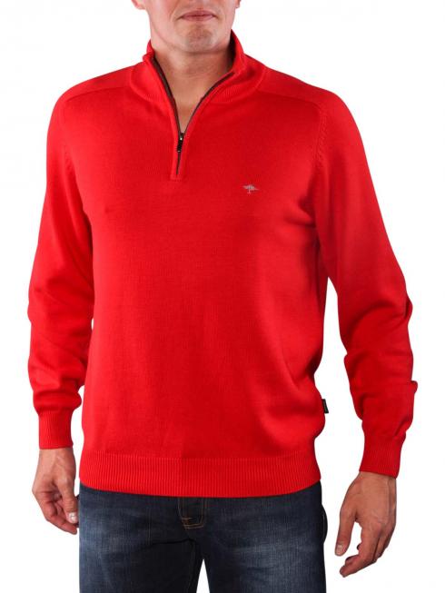 Fynch-Hatton Troyer Zip Pullover red 