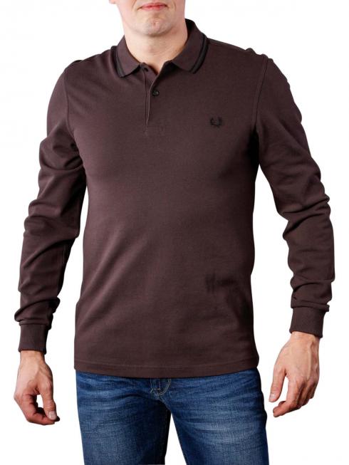 Fred Perry LS Twin Tipped Shirt liquorice 