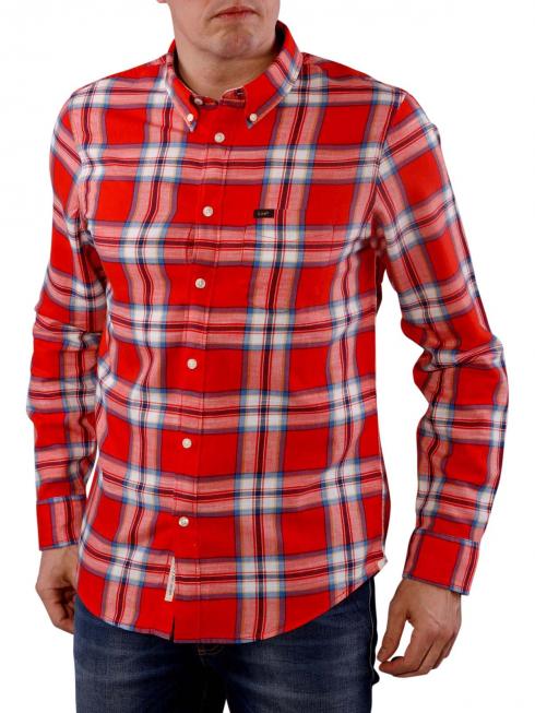 Lee Button Down Shirt lava red 