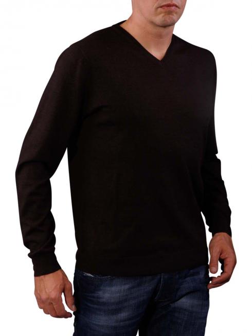 Fynch-Hatton V-Neck Smart Sweater brown 